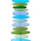 Matte Blue &#x26; Green Glass Chip Beads by Bead Landing&#x2122;